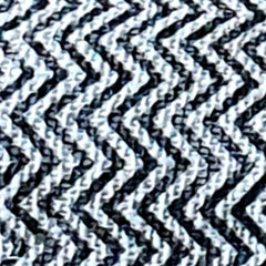Black and White Zigzag Pattern Woven Cotton Throw with Tassel Edge | 125×200cm