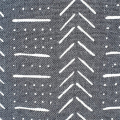 Black Cotton Throw with Arrow Pattern and Natural Fringe | 145×216cm
