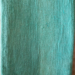 Baby Blue Raw Cotton Throw with Blue Beaded Tassels | 140×200cm Soft Lightweight Blanket