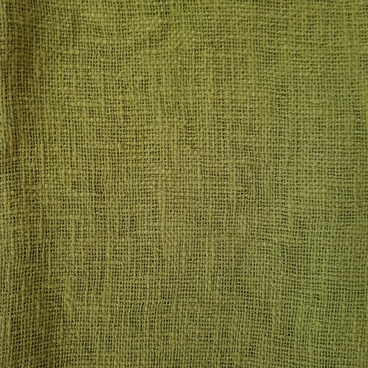 Lime Green Raw Cotton Throw with White Tassels | 140×200cm Soft & Breathable Cotton Blanket for Sofa & Bed