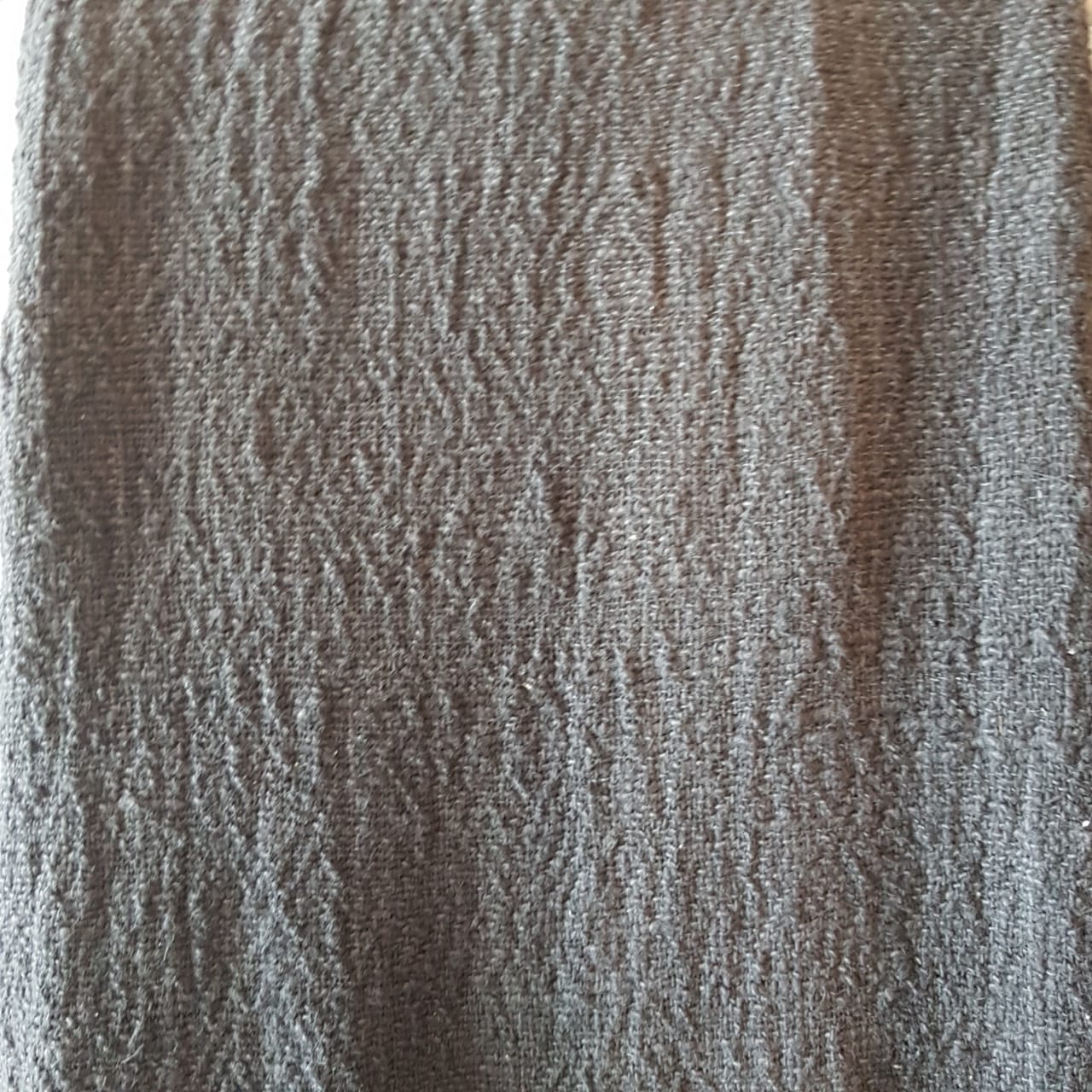 Grey Raw Cotton Throw with Fringe | 140×200cm Soft Minimalist Sofa & Bed Blanket